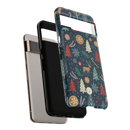 Christmas Holiday Pattern Tough Phone Case