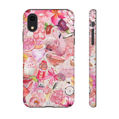 Pink Collage Tough Phone Case