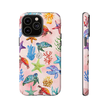 Colorful Marine Life Tough Phone Case