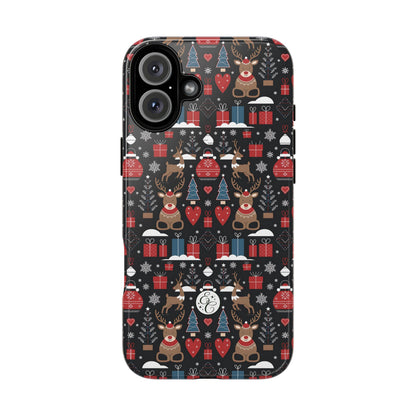 Christmas Holiday Pattern Tough Phone Case