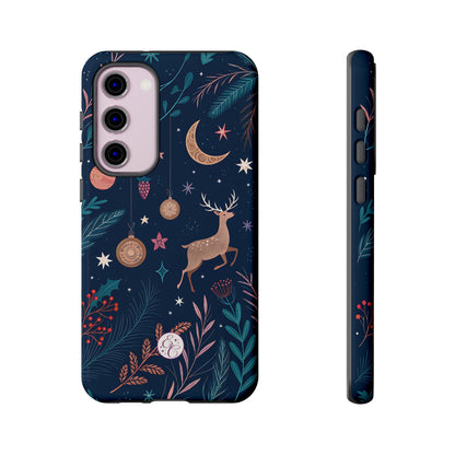 Boho Christmas Reindeer Tough Phone Case