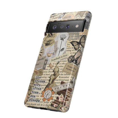 Library Romance Collage Tough Phone Cases