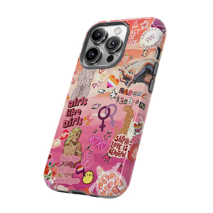 Lesbian Collage Tough Phone Case