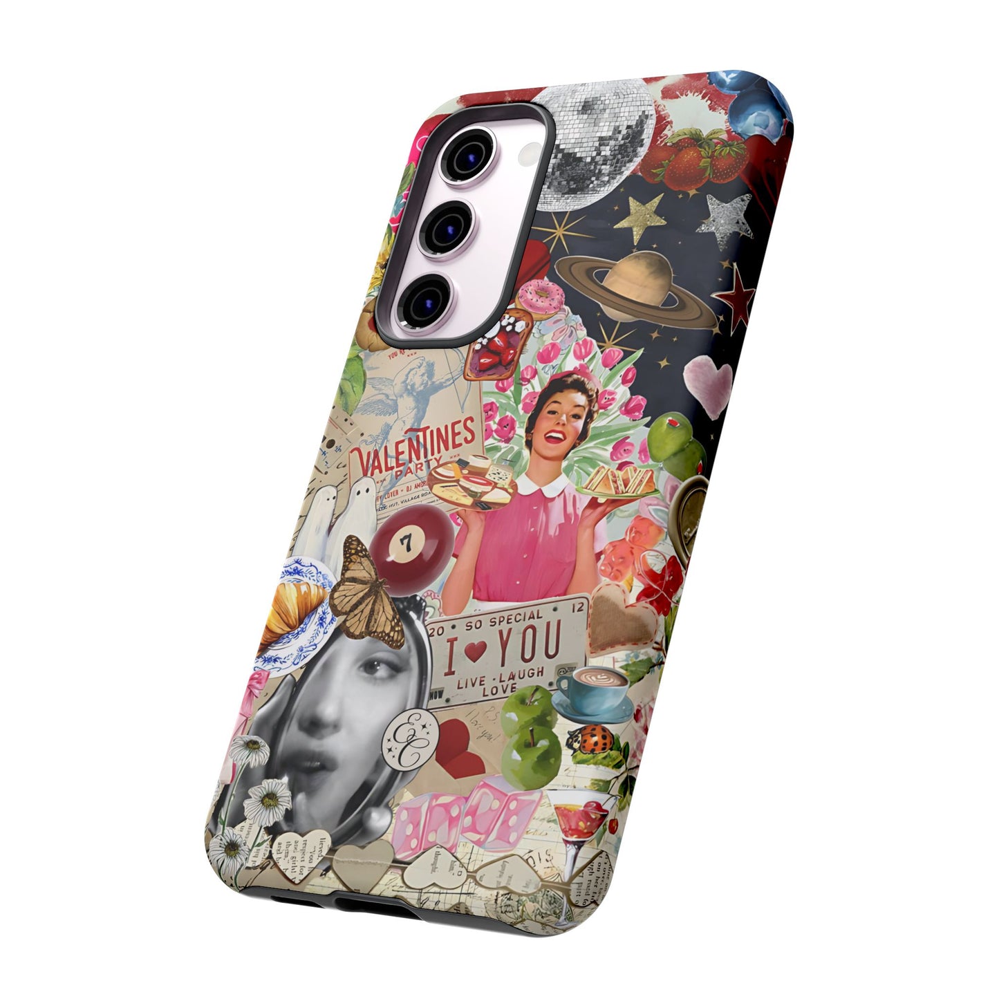 Retro Aesthetic Collage Art Tough Phone Case