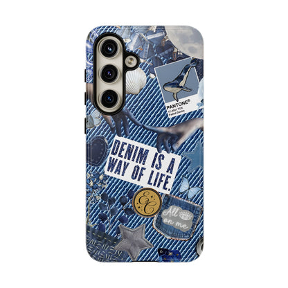 Denim Texture Tough Phone Case