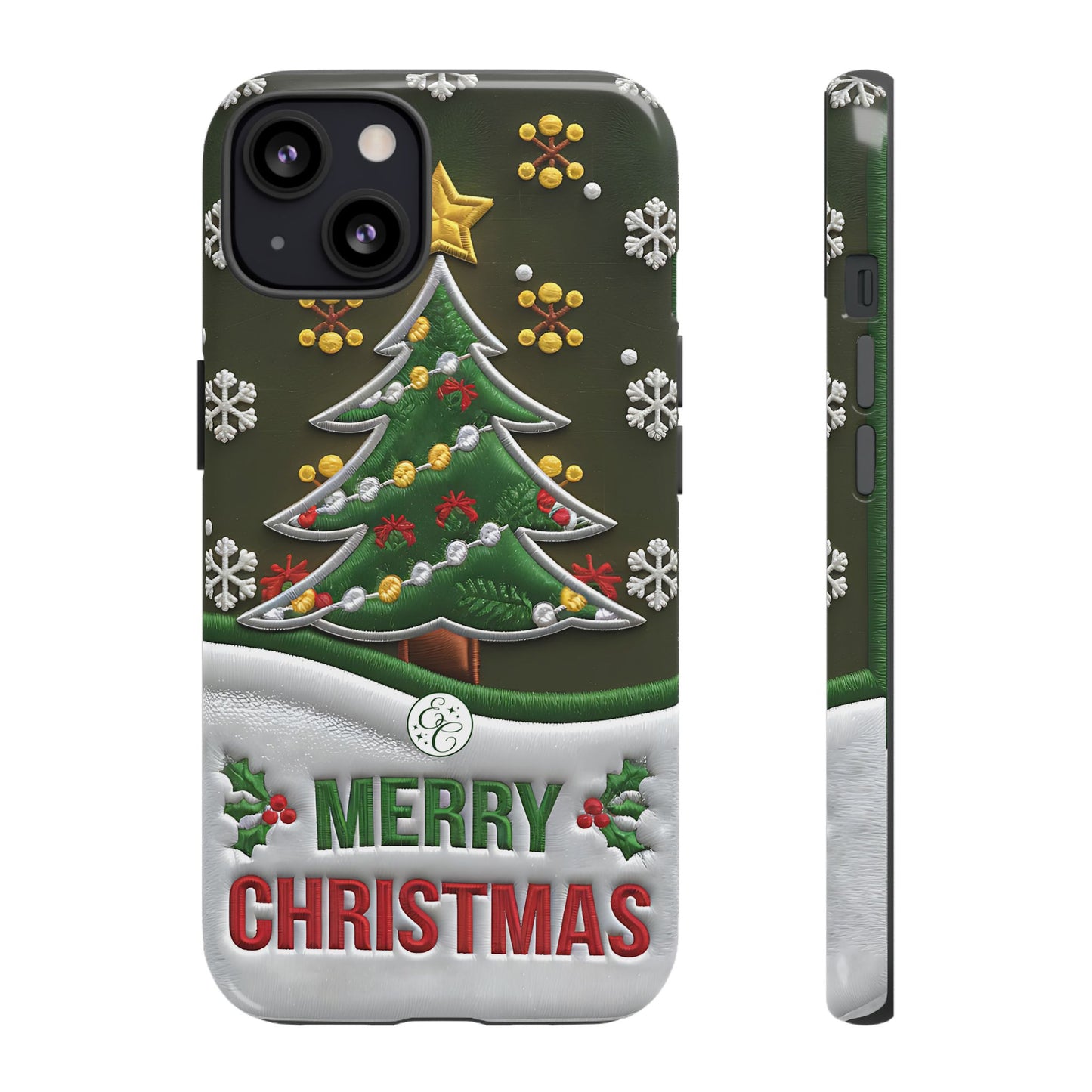 Merry Christmas Tree Tough Phone Case