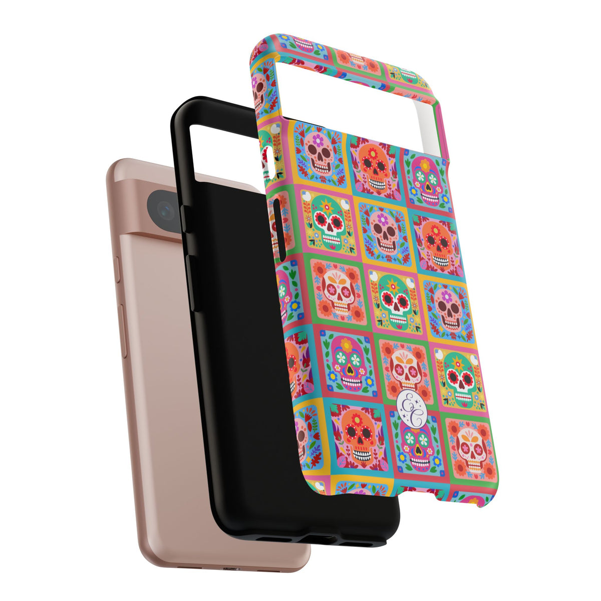 Colorful Sugar Skull Halloween Phone Case