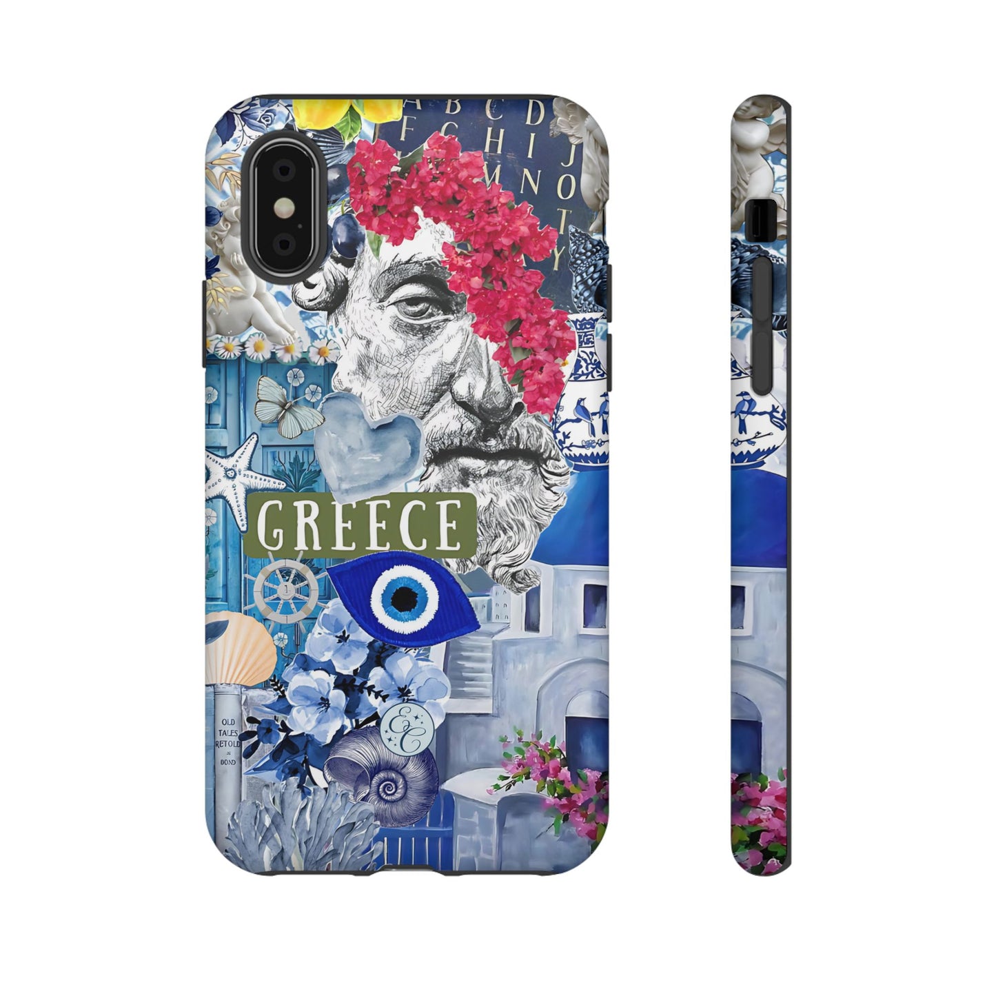 Greek Summer Collage Tough Phone Case