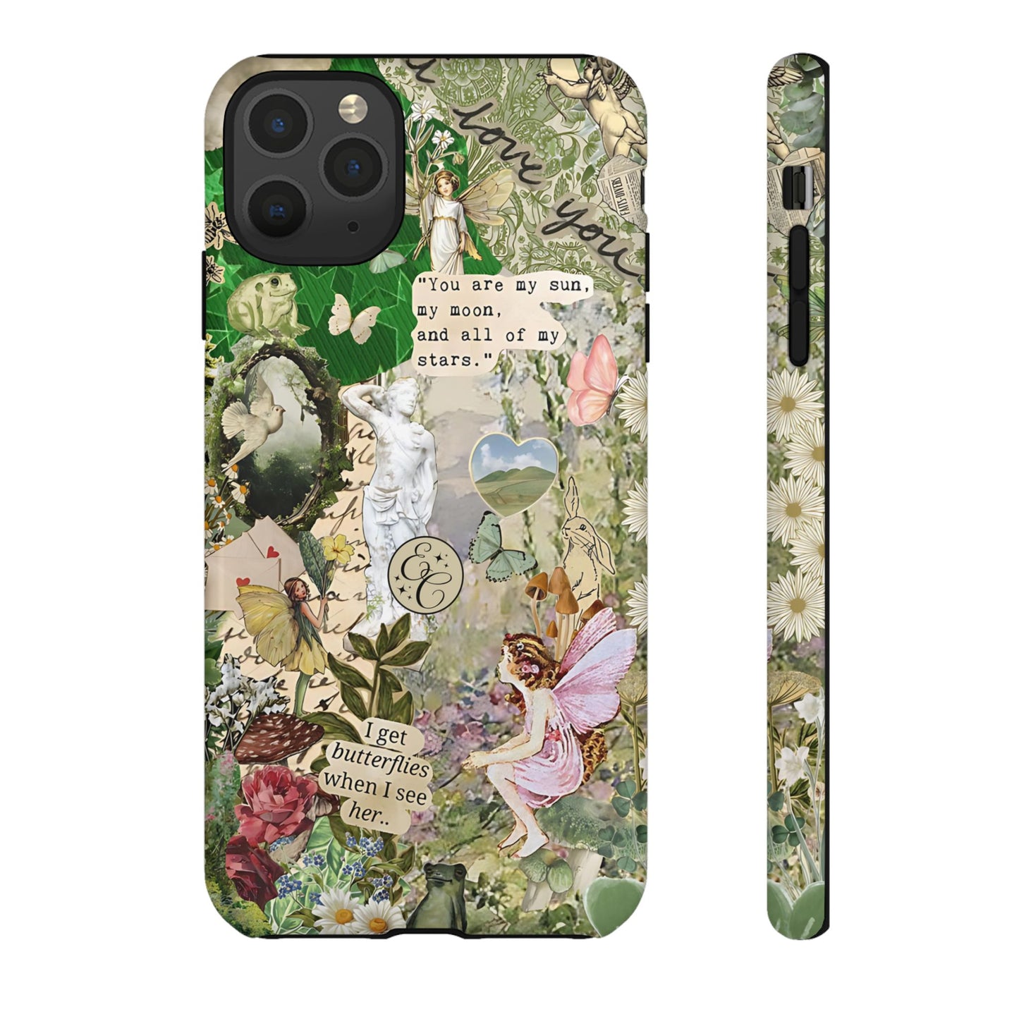 Vintage Botanical Collage Tough Phone Case