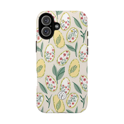 Floral Easter Egg Pattern Tough Phone Case