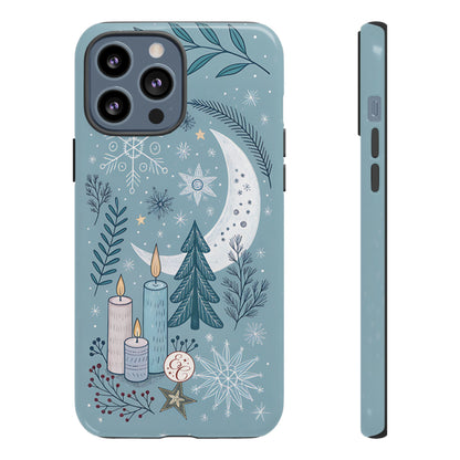 Winter Moon & Candles Tough Phone Case