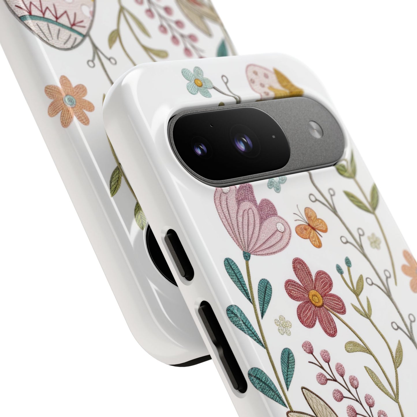 Bunny & Easter Egg Floral Tough Phone Case