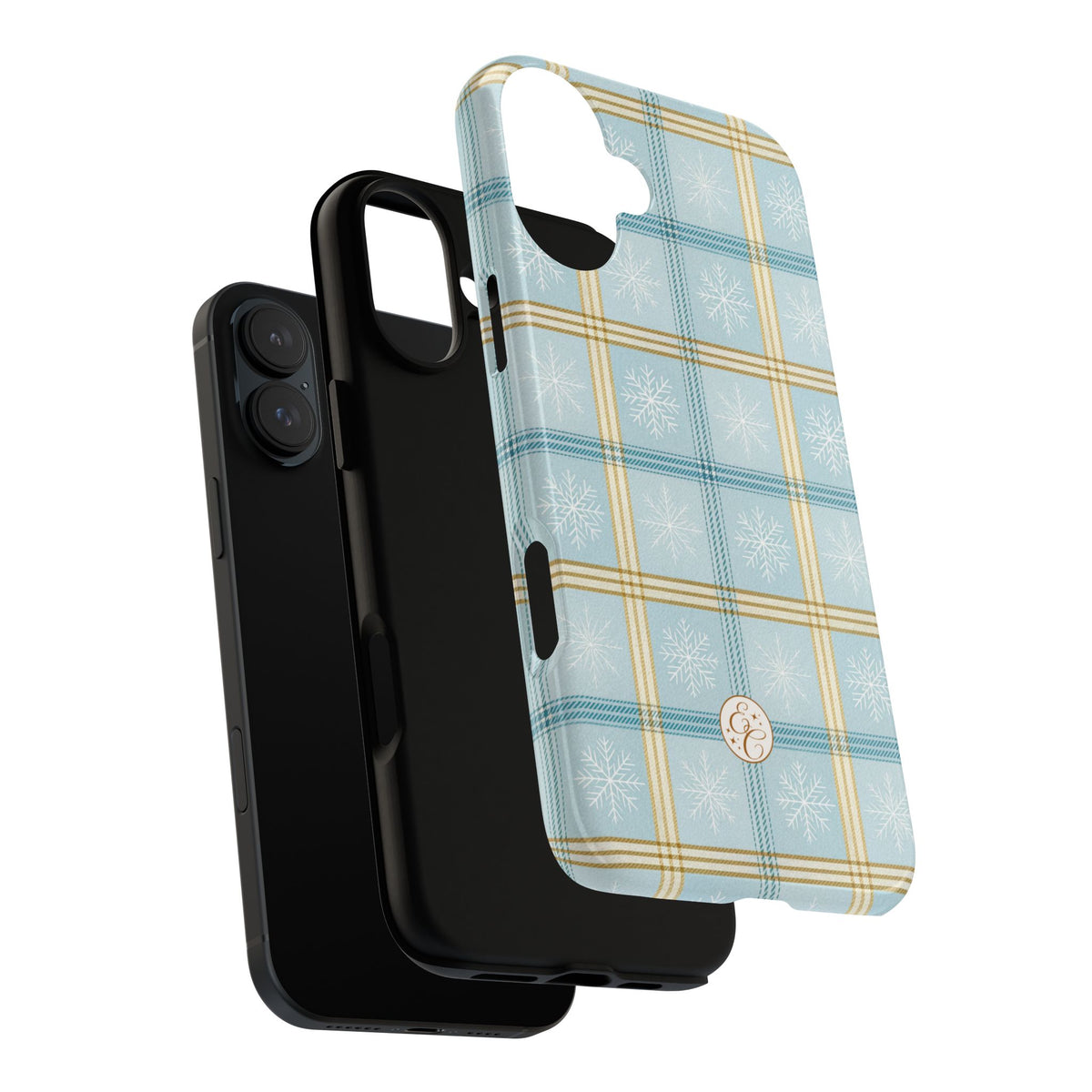 Blue Winter Plaid Phone Case