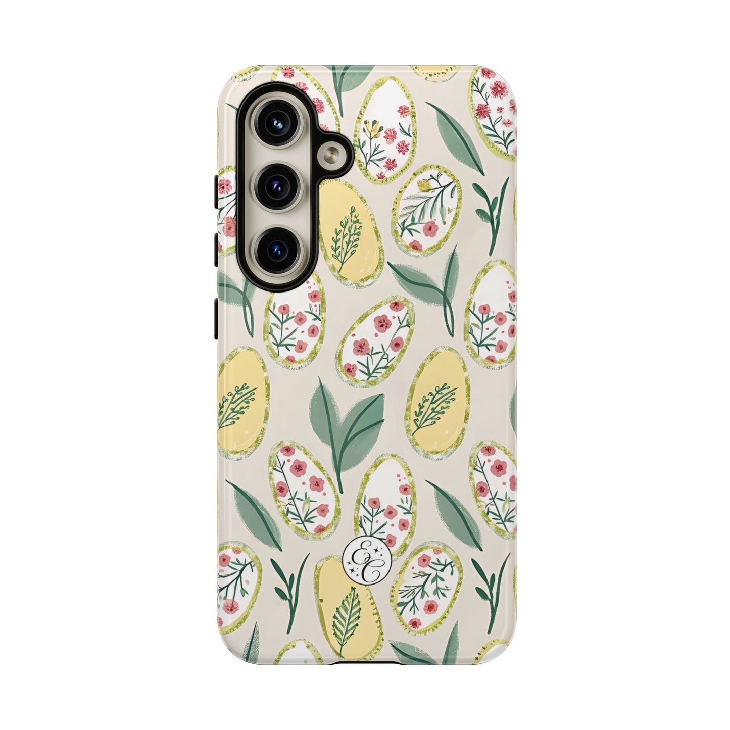 Floral Easter Egg Pattern Tough Phone Case
