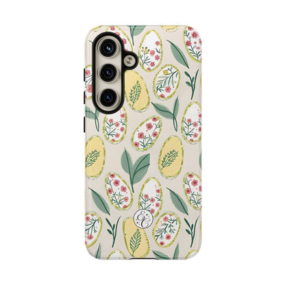 Floral Easter Egg Pattern Tough Phone Case