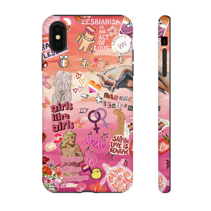 Lesbian Collage Tough Phone Case