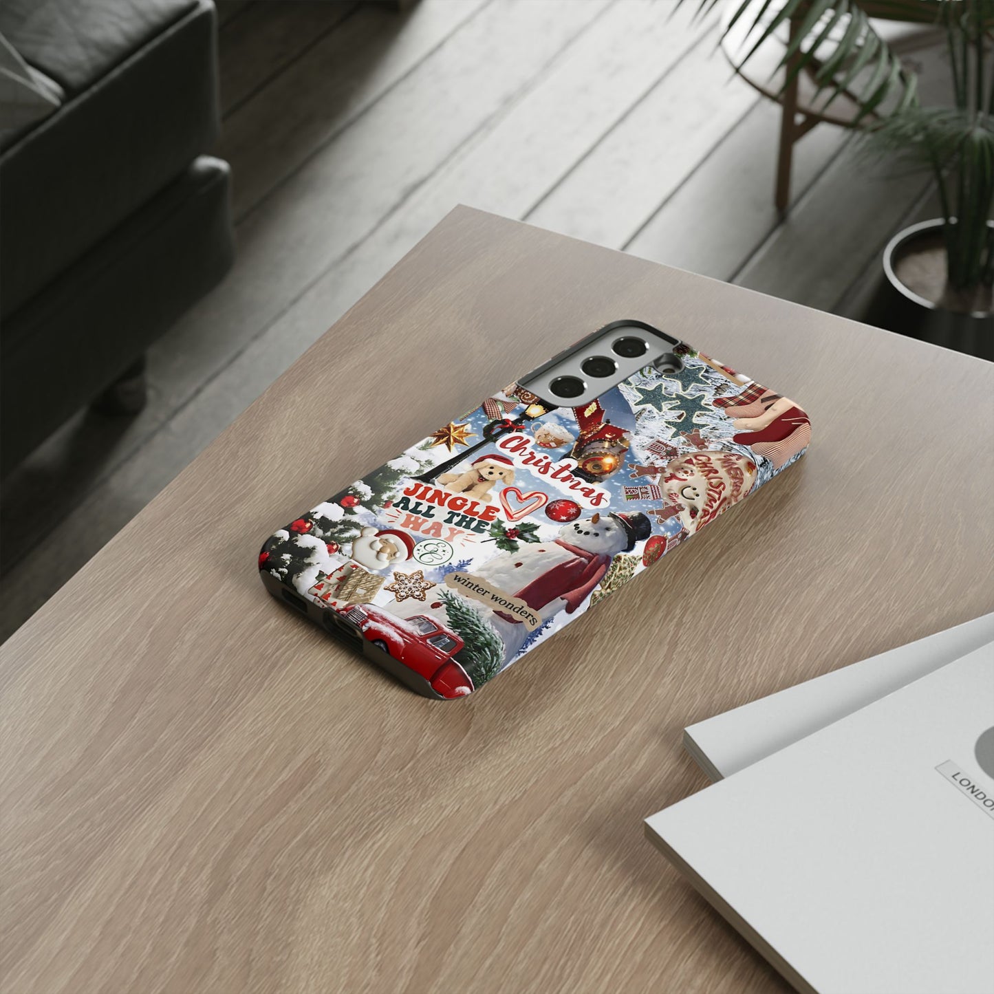 Christmas Holiday Collage Tough Phone Case