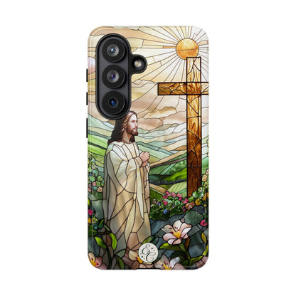 Jesus Stained Glass Tough Phone Case
