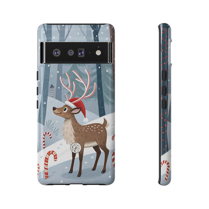 Reindeer in Winter Wonderland Tough Phone Case