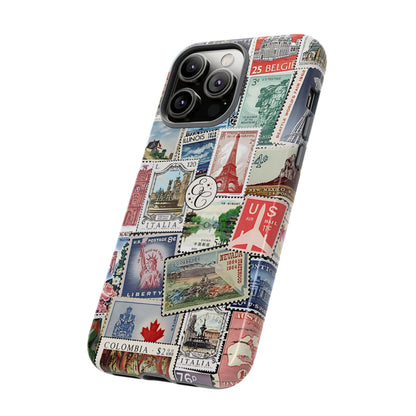 Vintage Stamp Collection Tough Phone Case