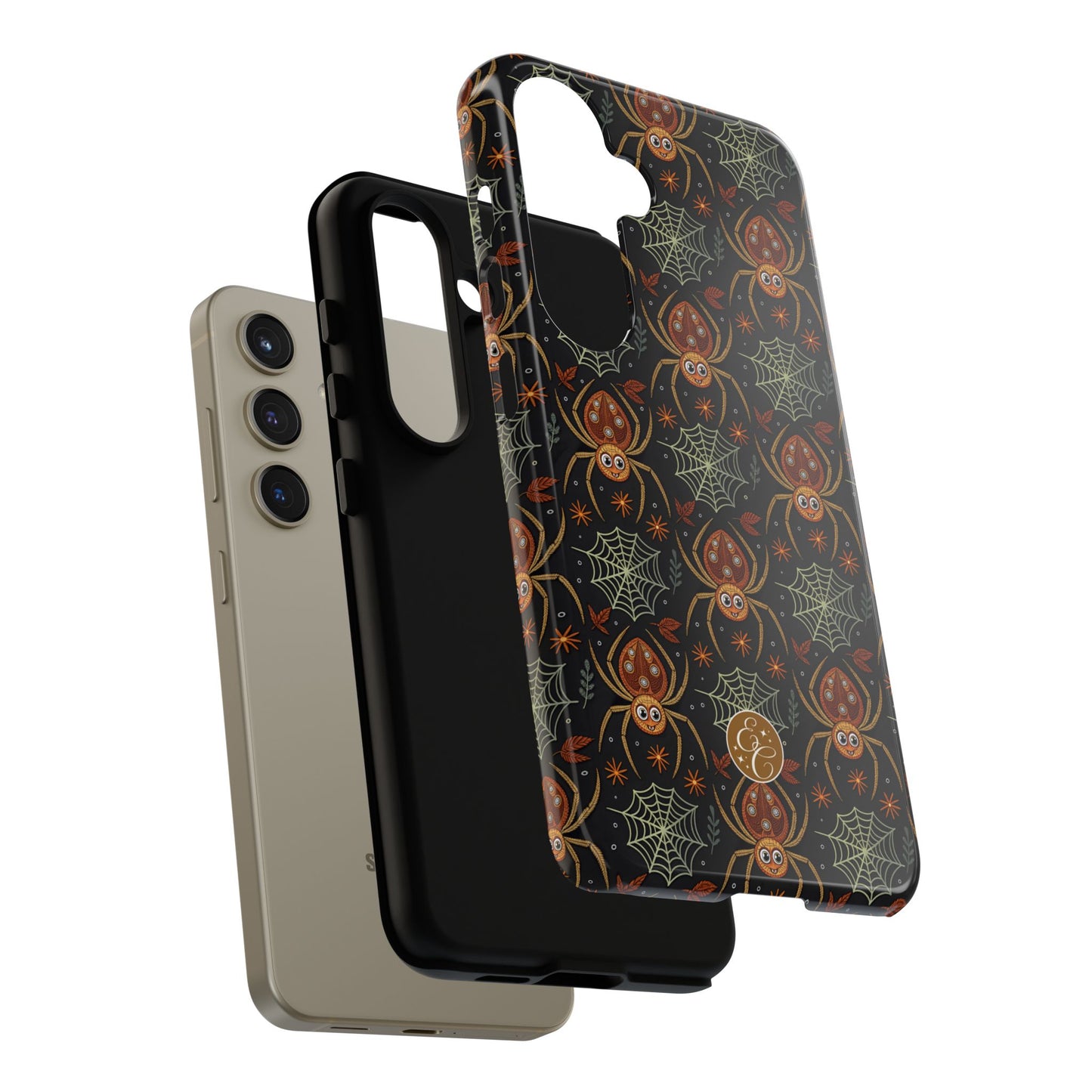 Boho Halloween Spider Pattern Tough Phone Case
