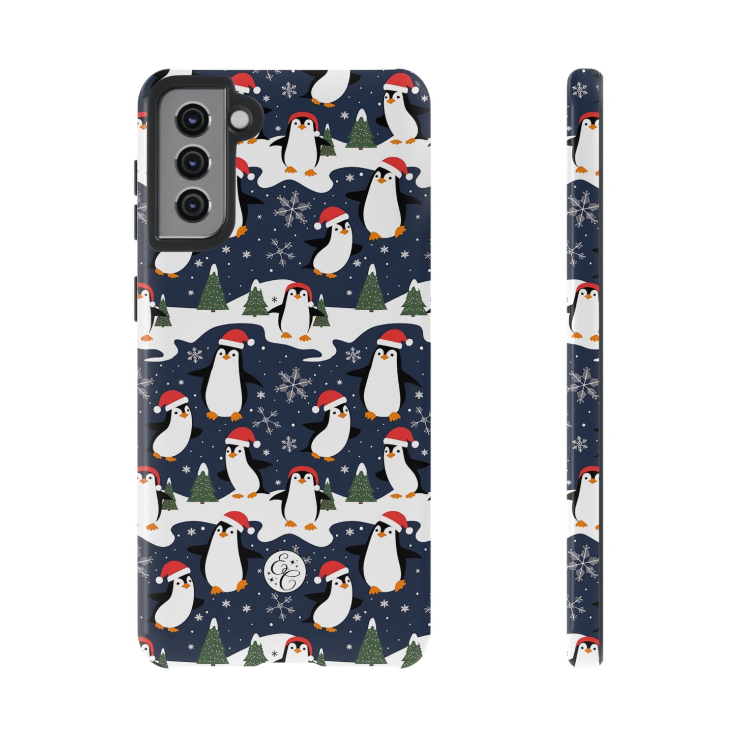 Cute Penguin Christmas Pattern Tough Phone Case