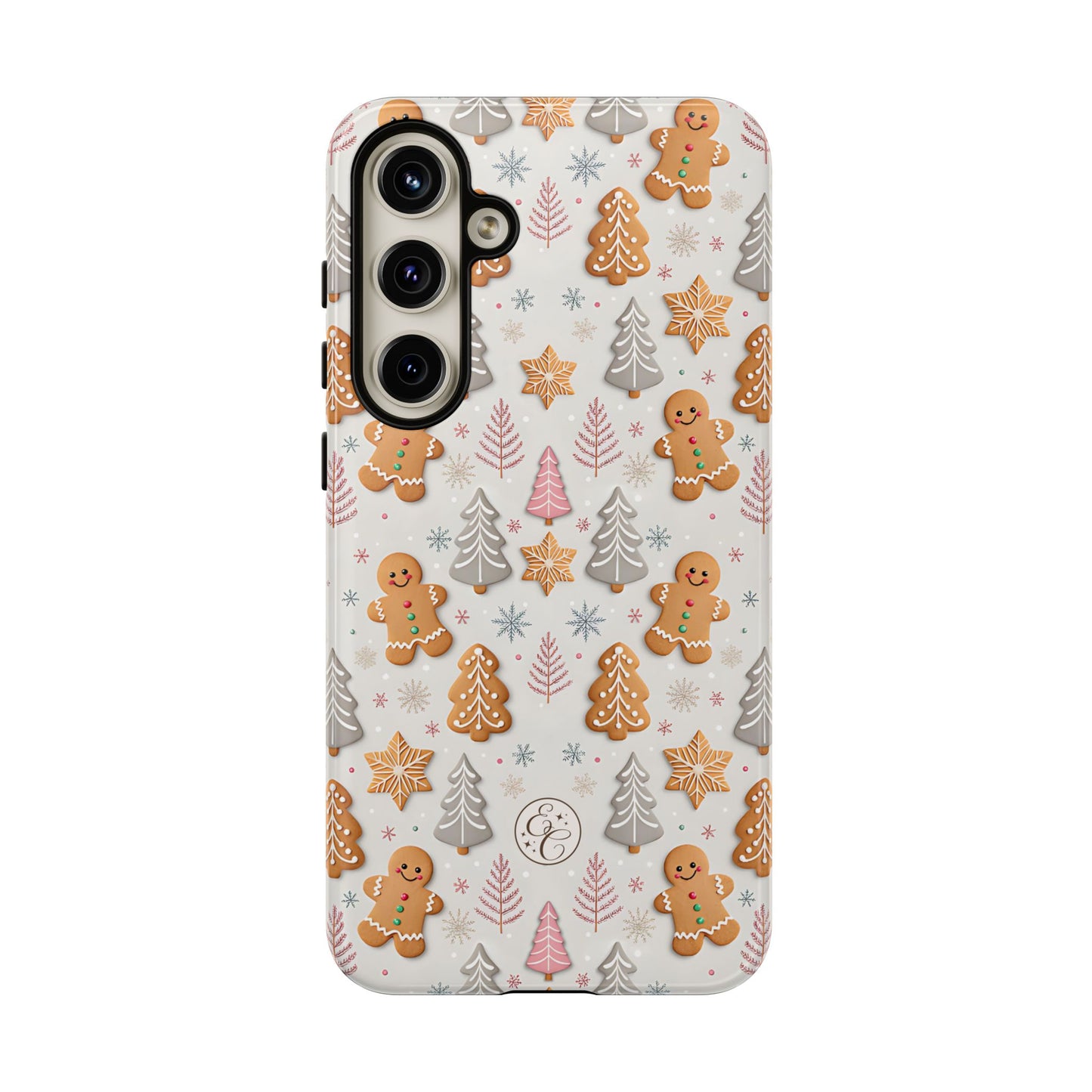 Christmas Gingerbread Man Pattern Tough Phone Case