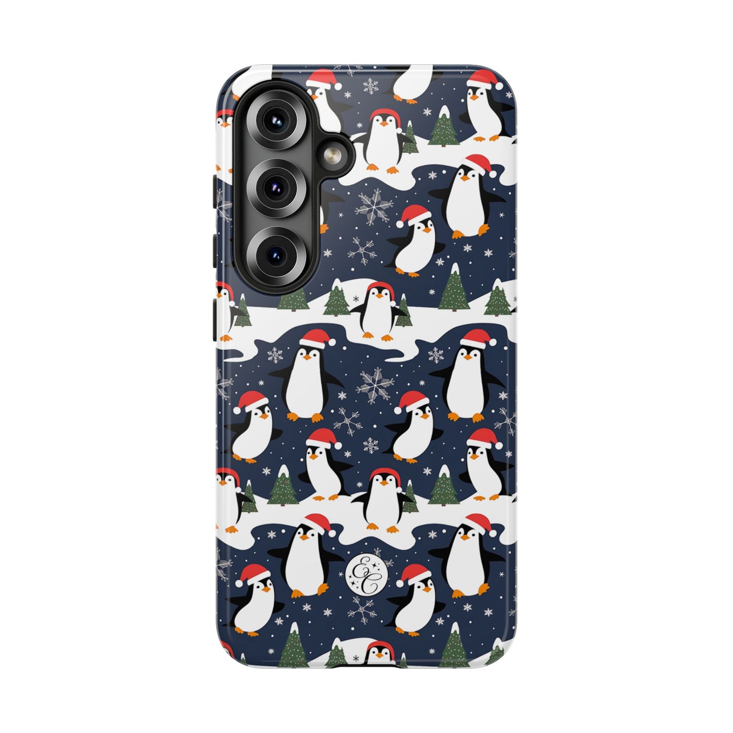 Cute Penguin Christmas Pattern Tough Phone Case