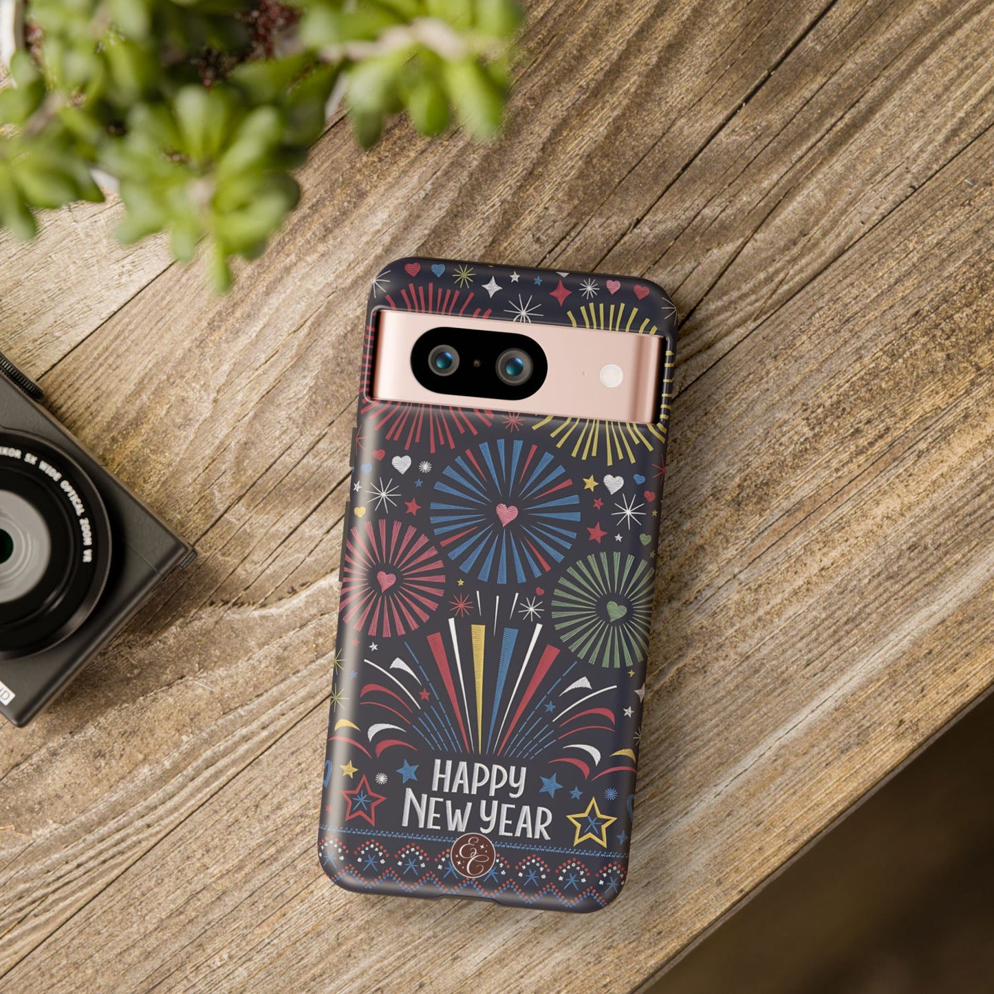 Happy New Year Fireworks Tough Phone Case