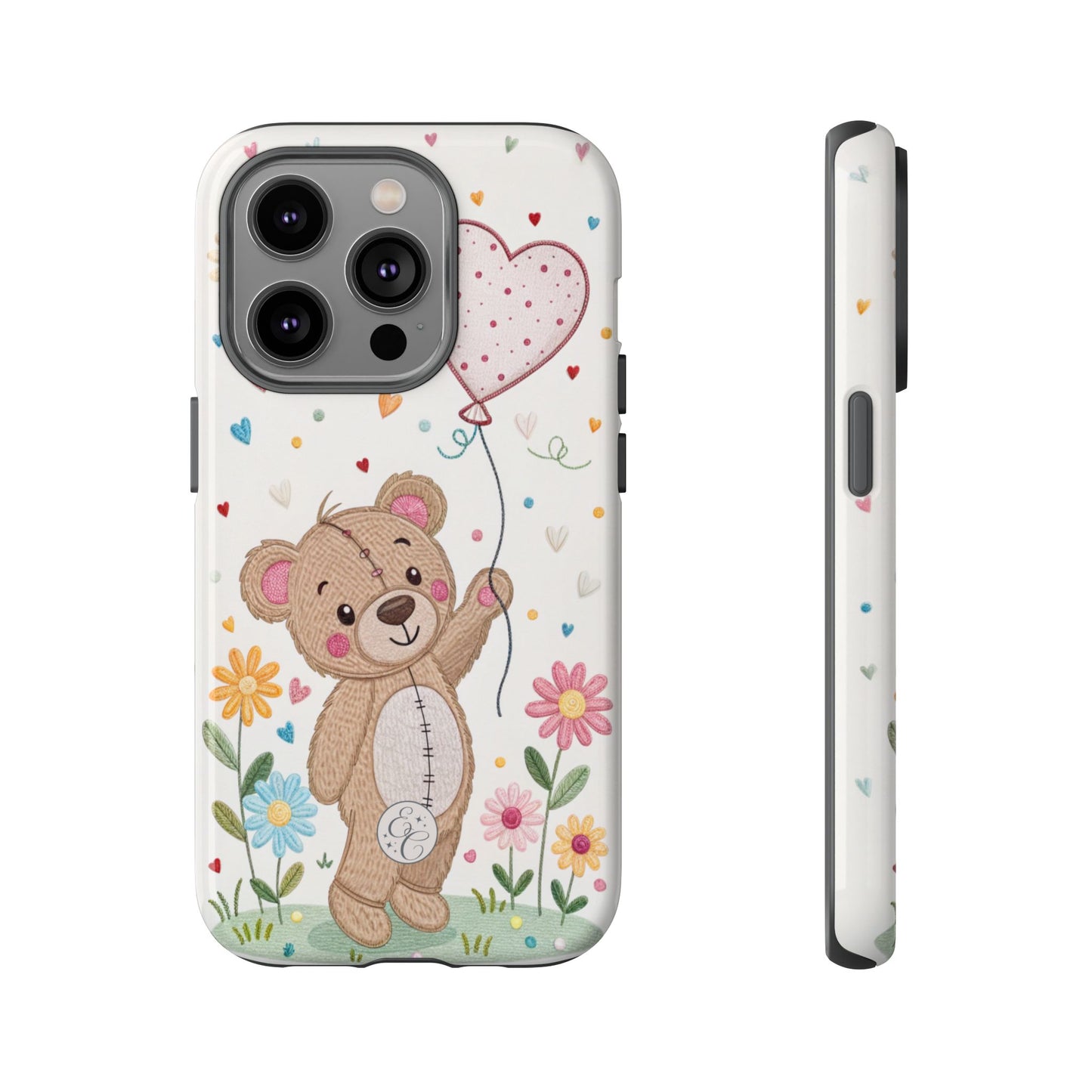 Cute Teddy Bear Tough Phone Case