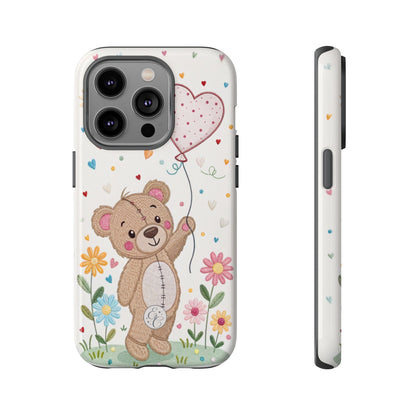 Cute Teddy Bear Tough Phone Case