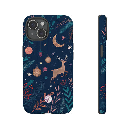 Boho Christmas Reindeer Tough Phone Case