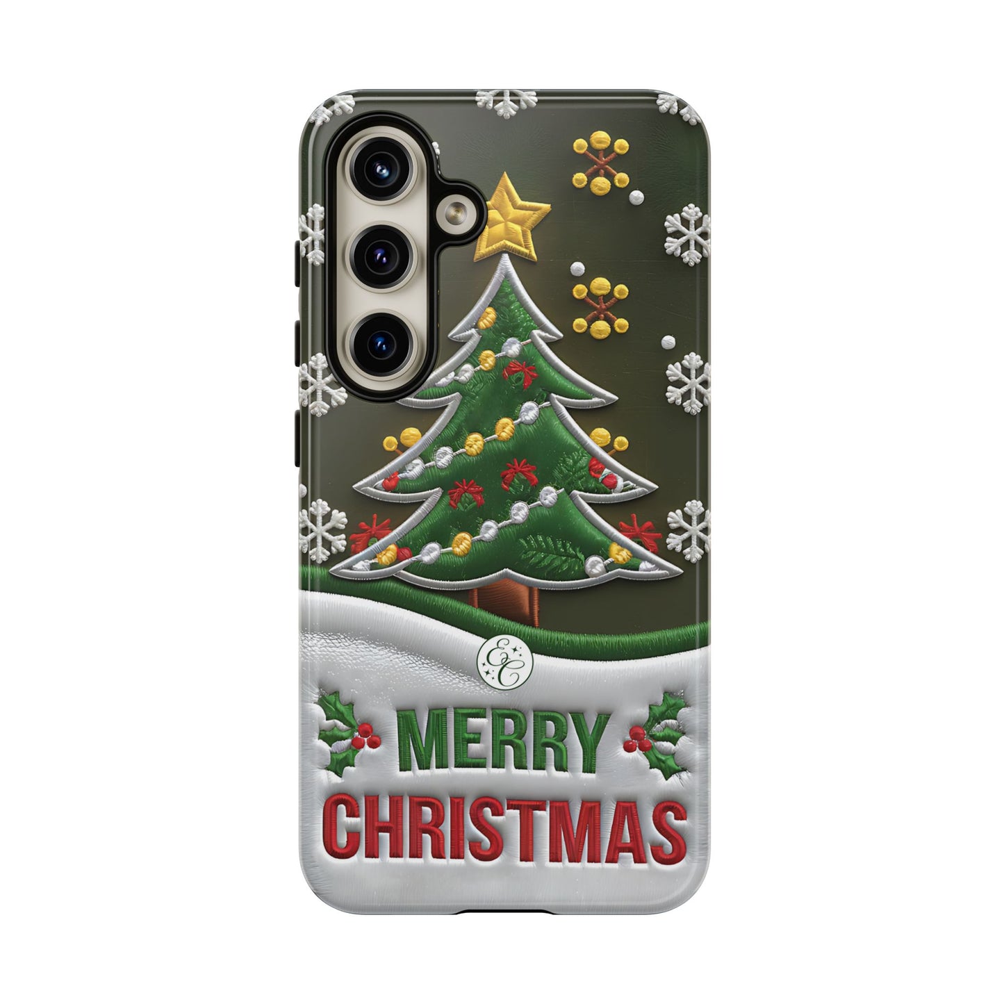 Merry Christmas Tree Tough Phone Case