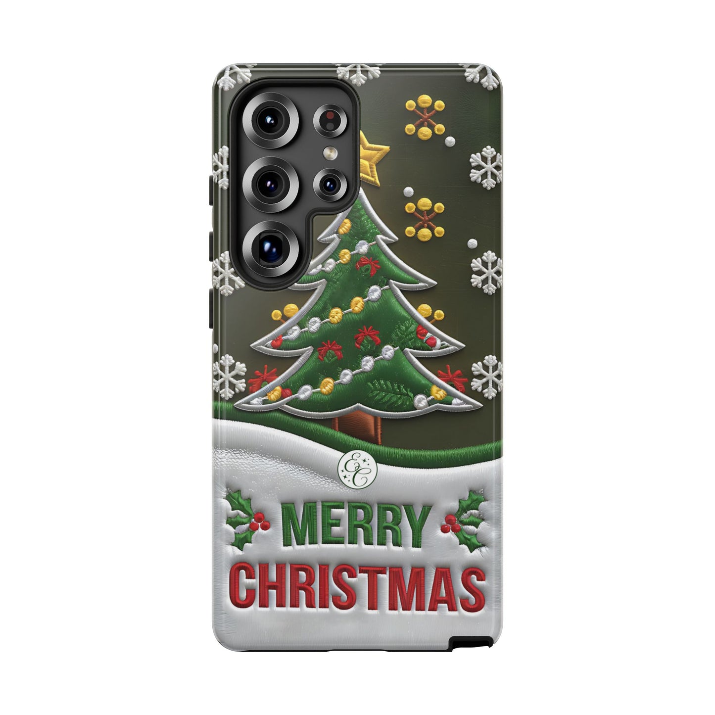 Merry Christmas Tree Tough Phone Case