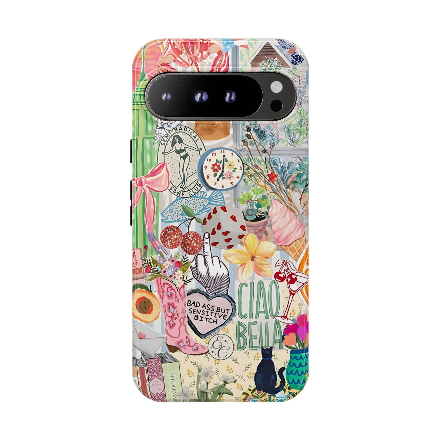 Coquette Art Collage Tough Phone Case