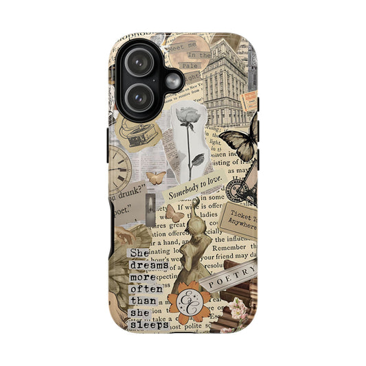 Library Romance Collage Tough Phone Case