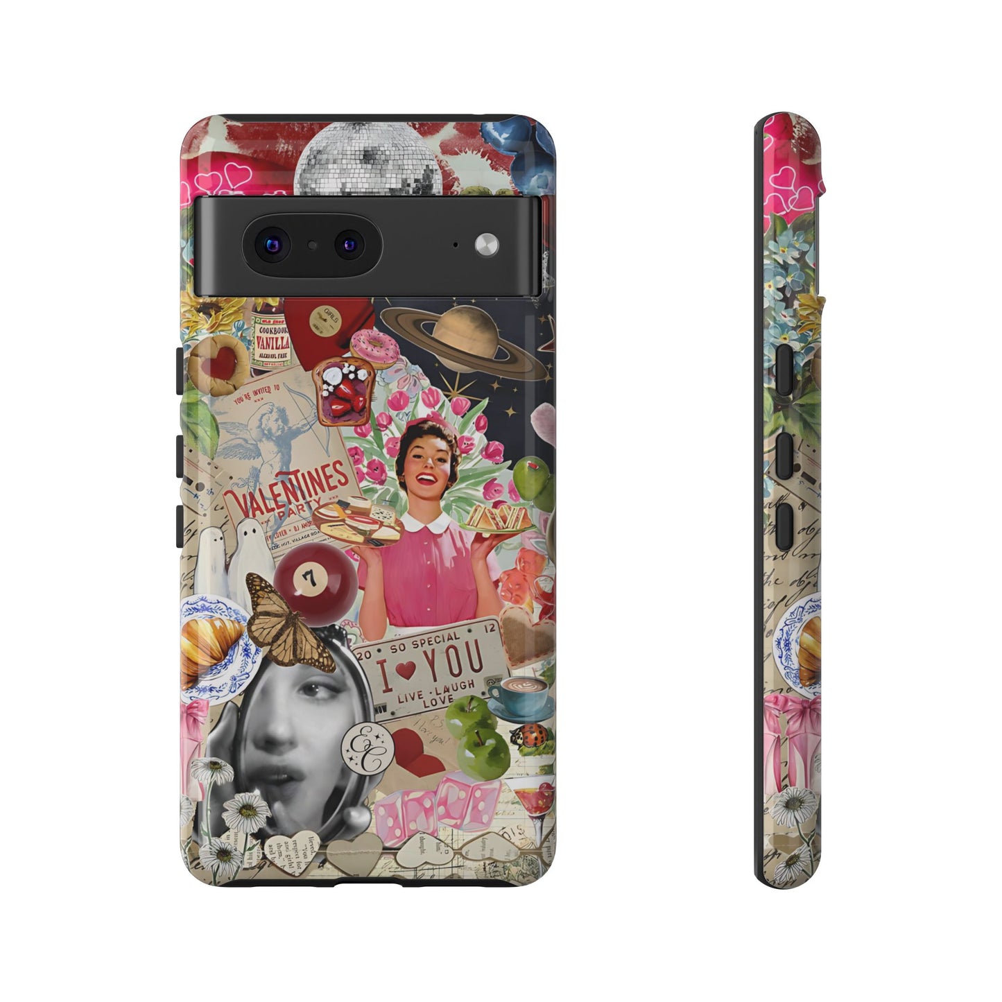 Retro Aesthetic Collage Art Tough Phone Case