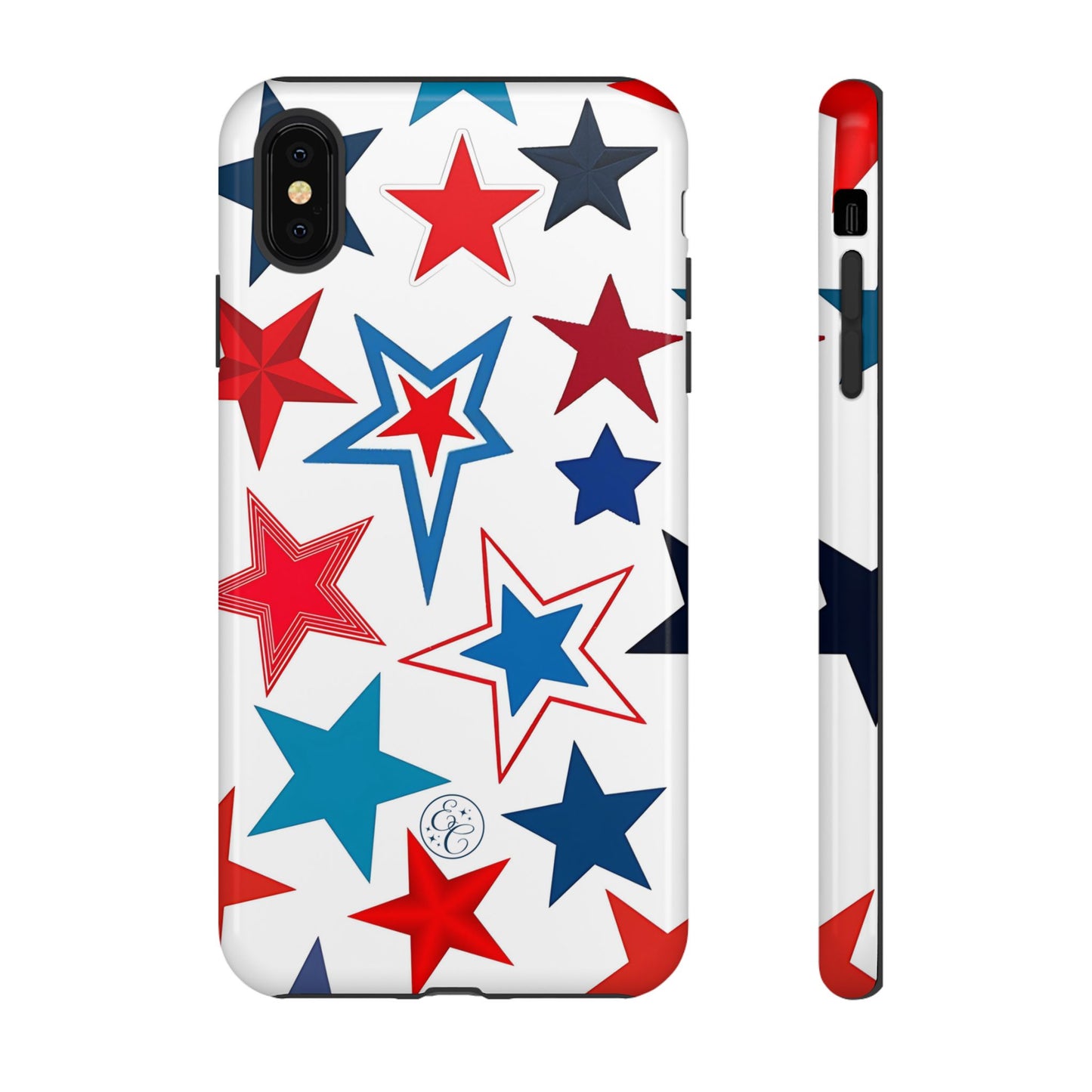 Patriotic Star Pattern Tough Phone Case