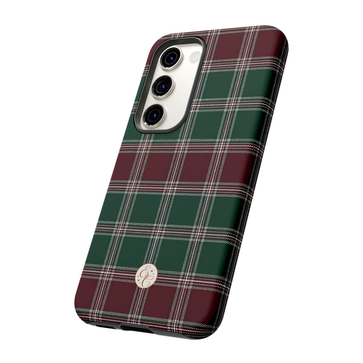 Green & Burgundy Plaid Tough Phone Case