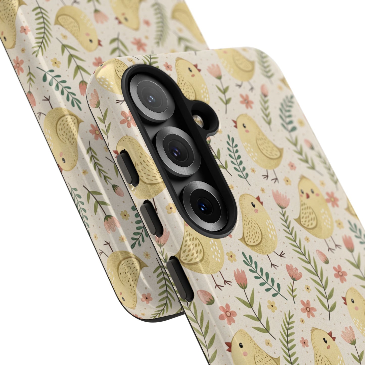 Vintage Floral Chick Pattern Tough Phone Case