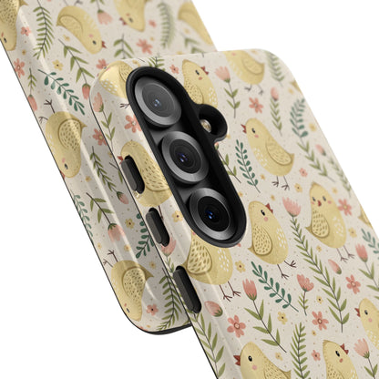 Vintage Floral Chick Pattern Tough Phone Case