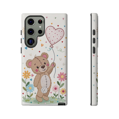 Cute Teddy Bear Tough Phone Case