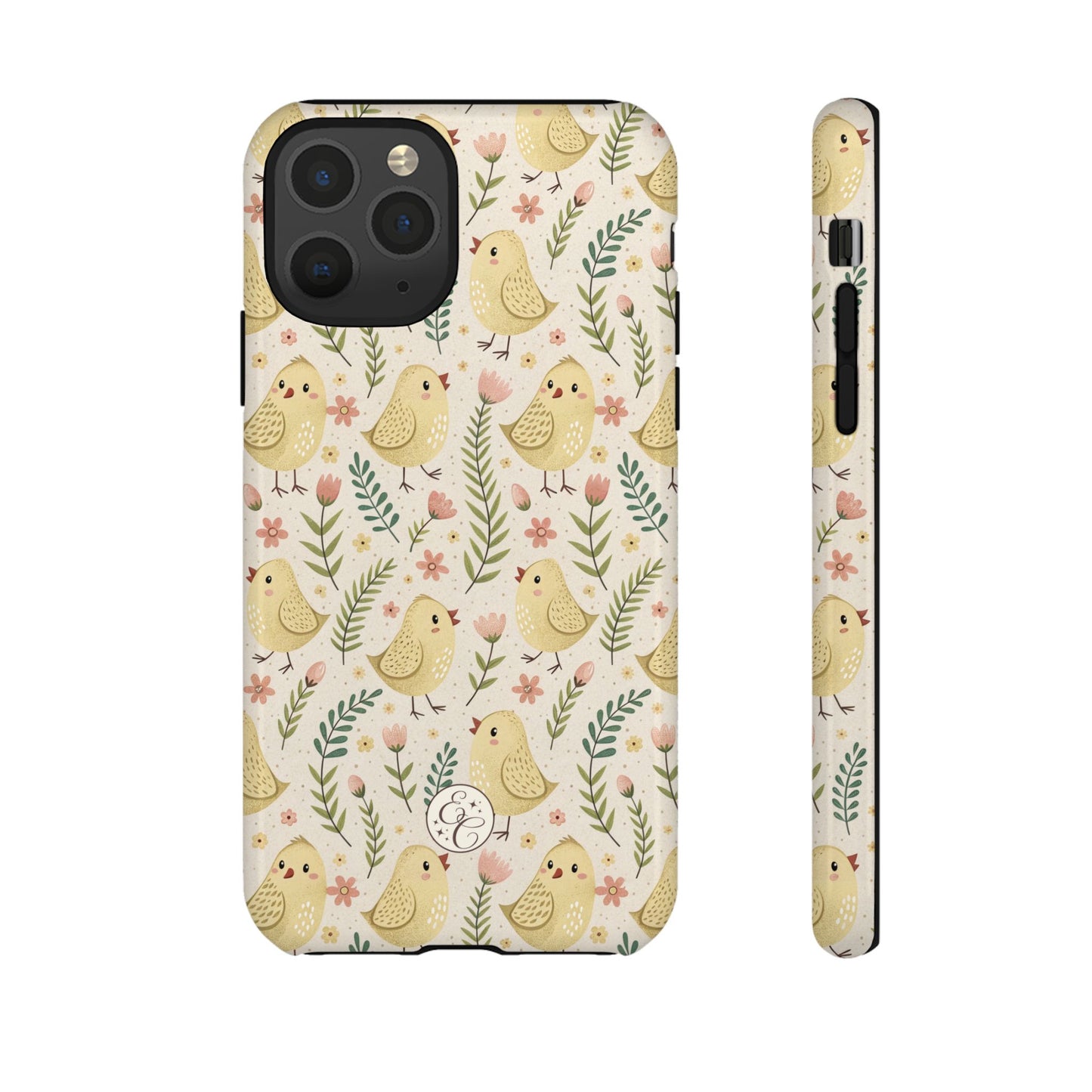 Vintage Floral Chick Pattern Tough Phone Case