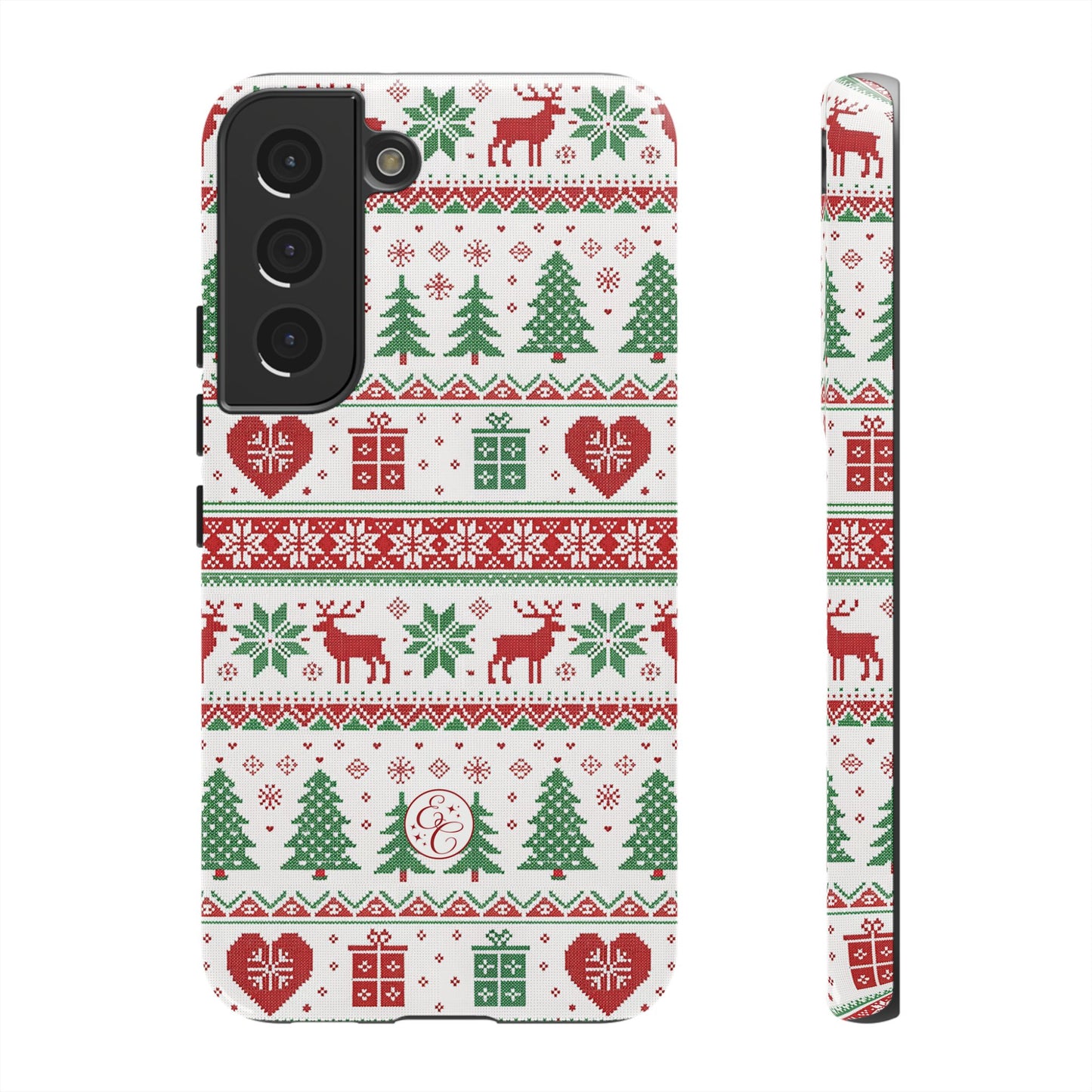 Ugly Christmas Sweater Pattern Tough Phone Case