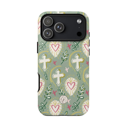 Christian Cross Boho Pattern Tough Phone Case