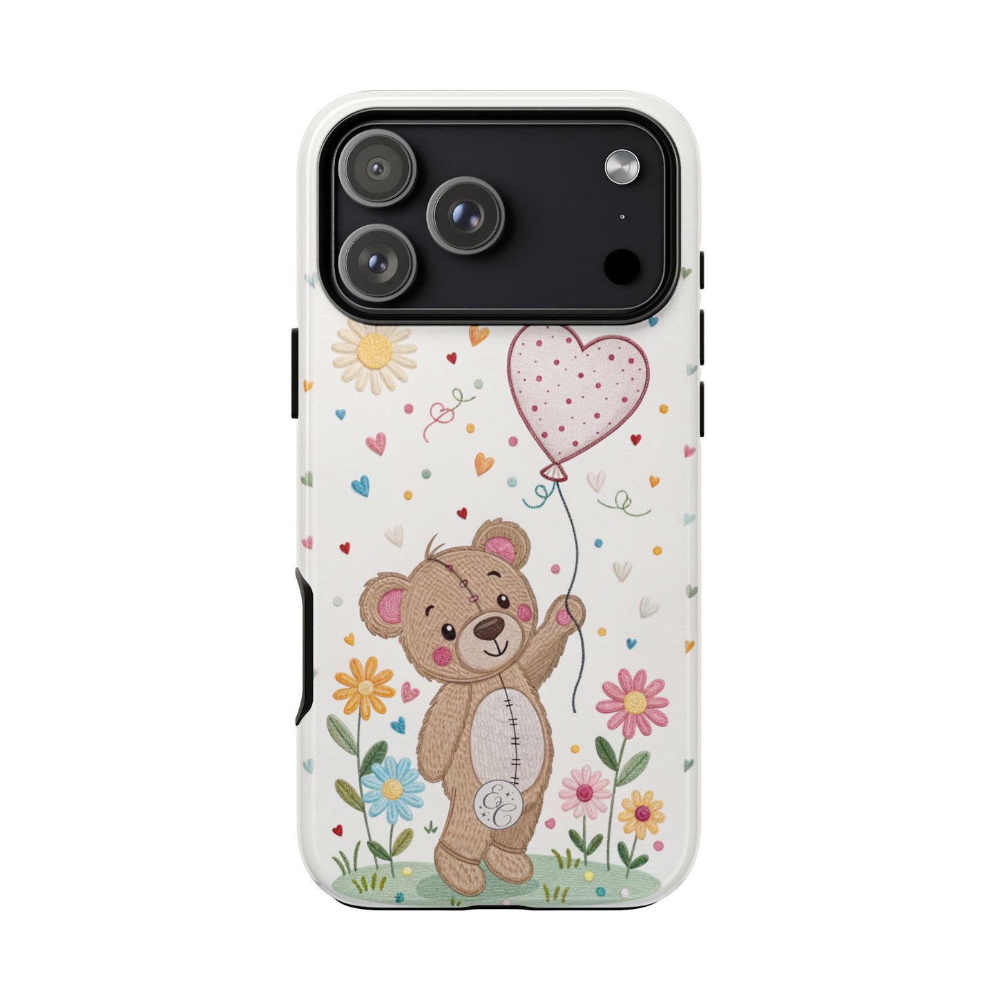 Cute Teddy Bear Tough Phone Case