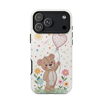 Cute Teddy Bear Tough Phone Case
