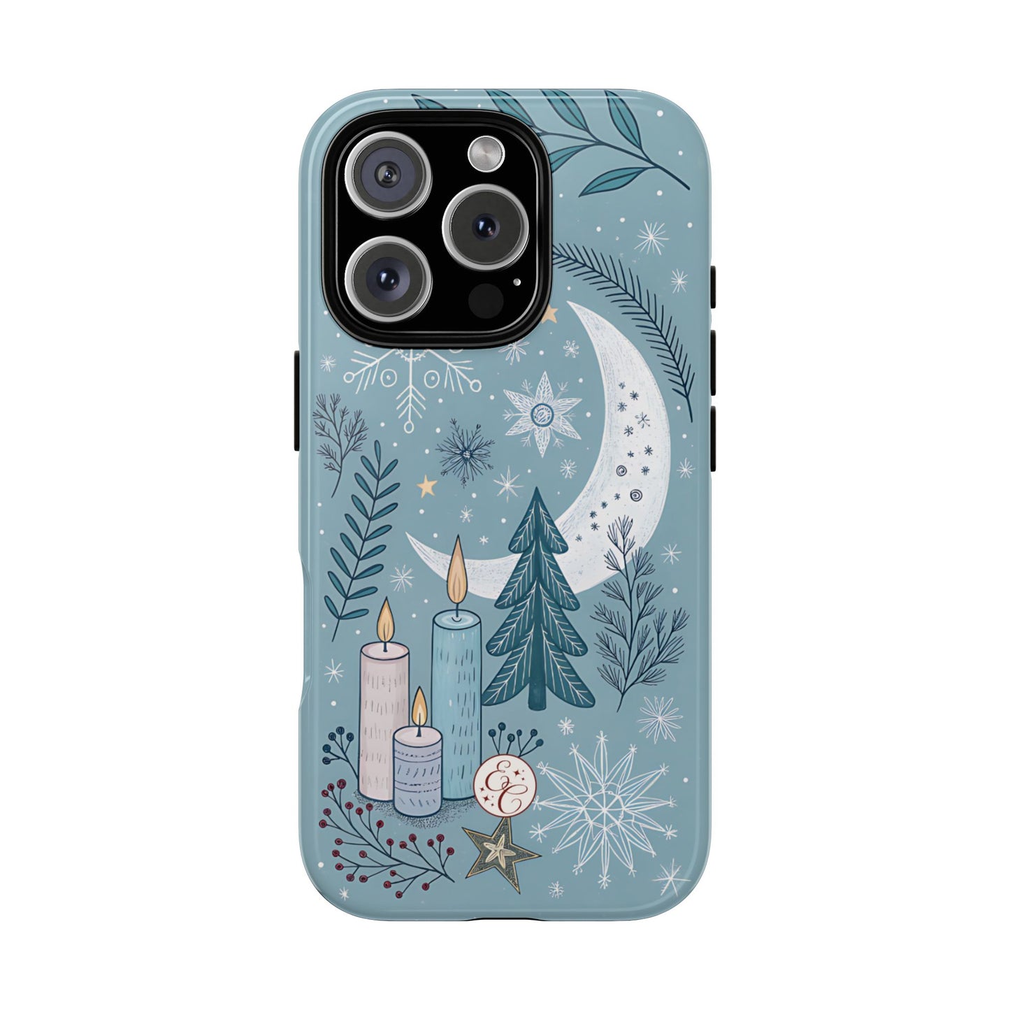 Winter Moon & Candles Tough Phone Case