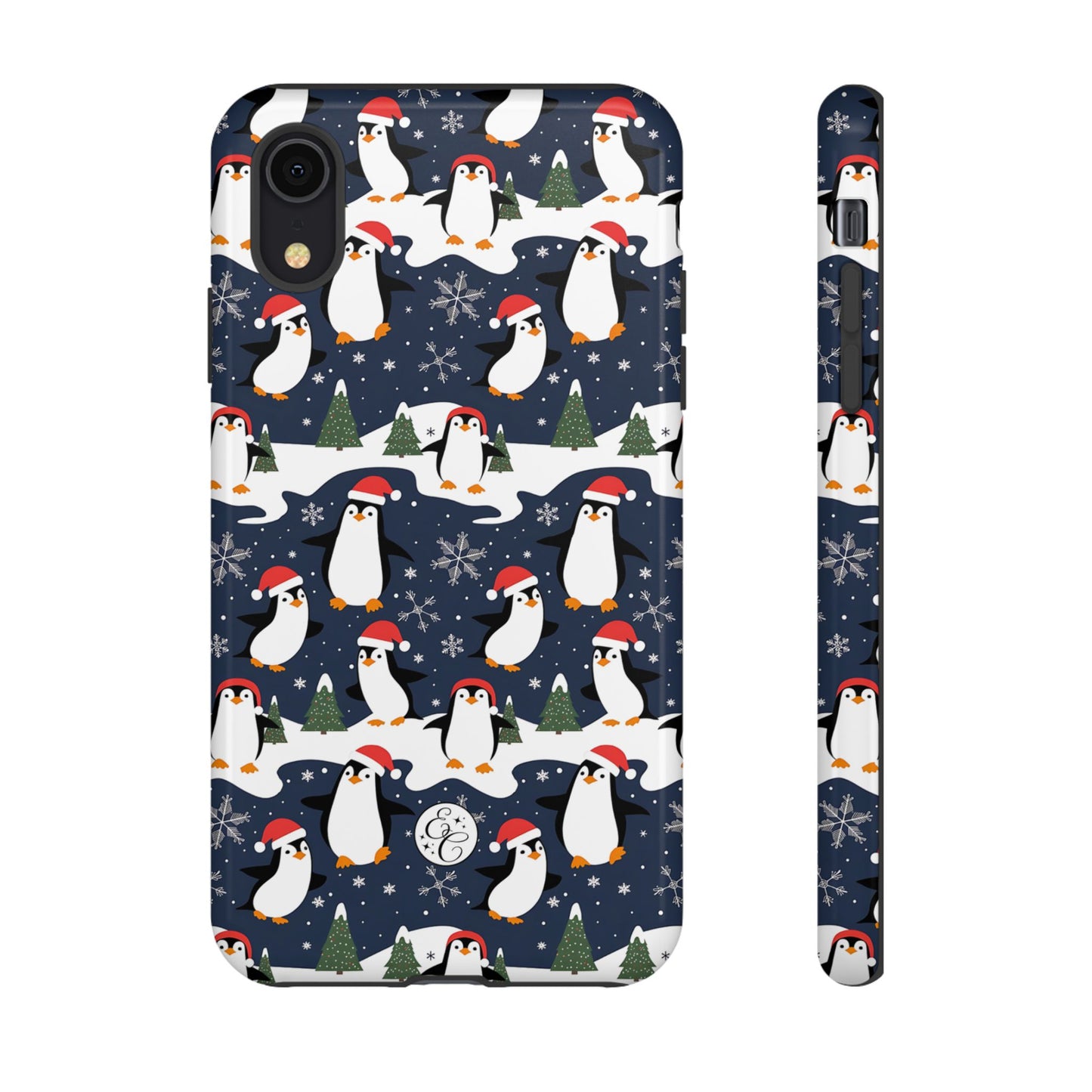 Cute Penguin Christmas Pattern Tough Phone Case