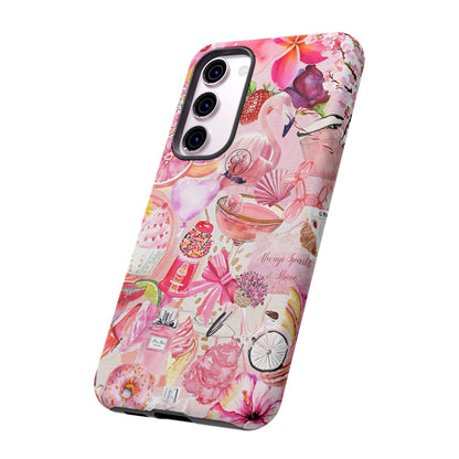 Pink Collage Tough Phone Case